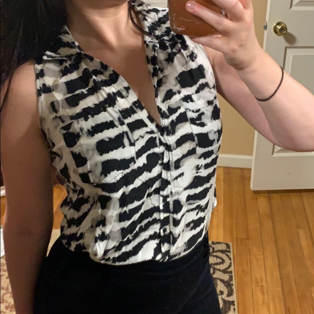 GUESS tie dye button up shirt